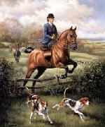 unknow artist Classical hunting fox, Equestrian and Beautiful Horses, 245. oil painting reproduction